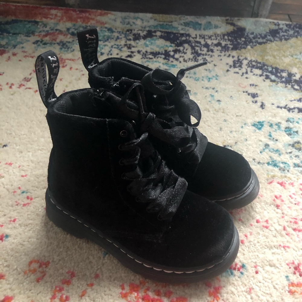 Black velvet Dr Martens